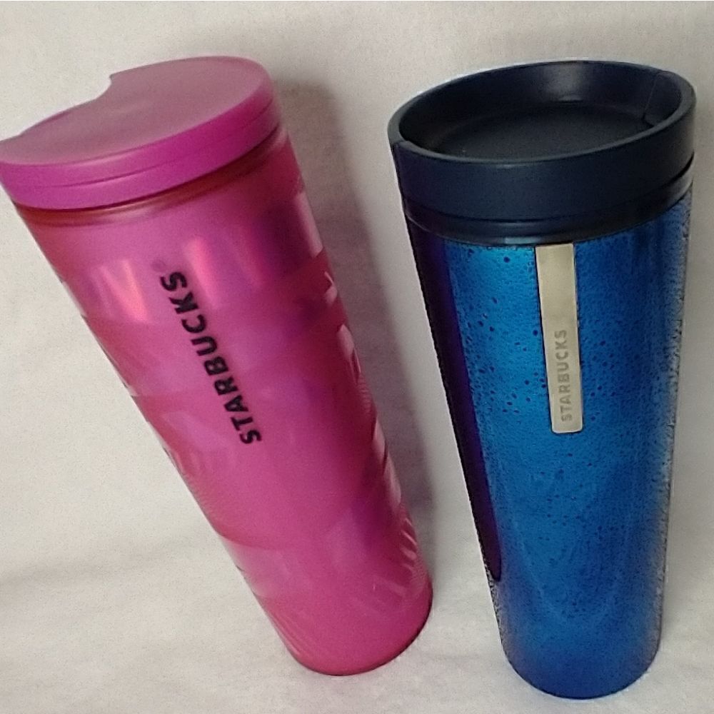 USED Starbucks Tumbler Duo